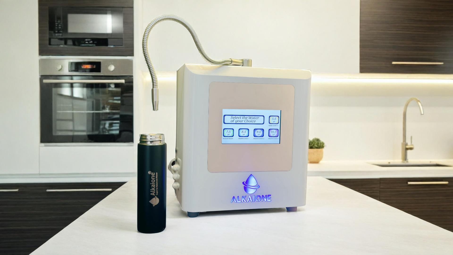 Alkaione Water Ionizer in Modern Kitchen