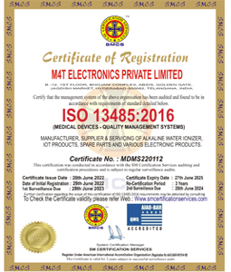 Alkaione Alkaline ion zone water ISO-13485-M4T-Electronics-Pvt.-Ltd.-11